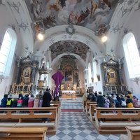 Schul- u. Kindergartenmesse zu Ostern in Schmirn