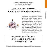 Treffen Kontakt-Kaffee-Steinach