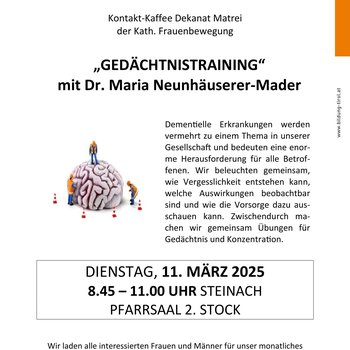 Treffen Kontakt-Kaffee-Steinach