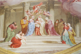 Deckenfresko Darbringung im Tempel