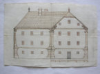 Bauplan des Widums 1759